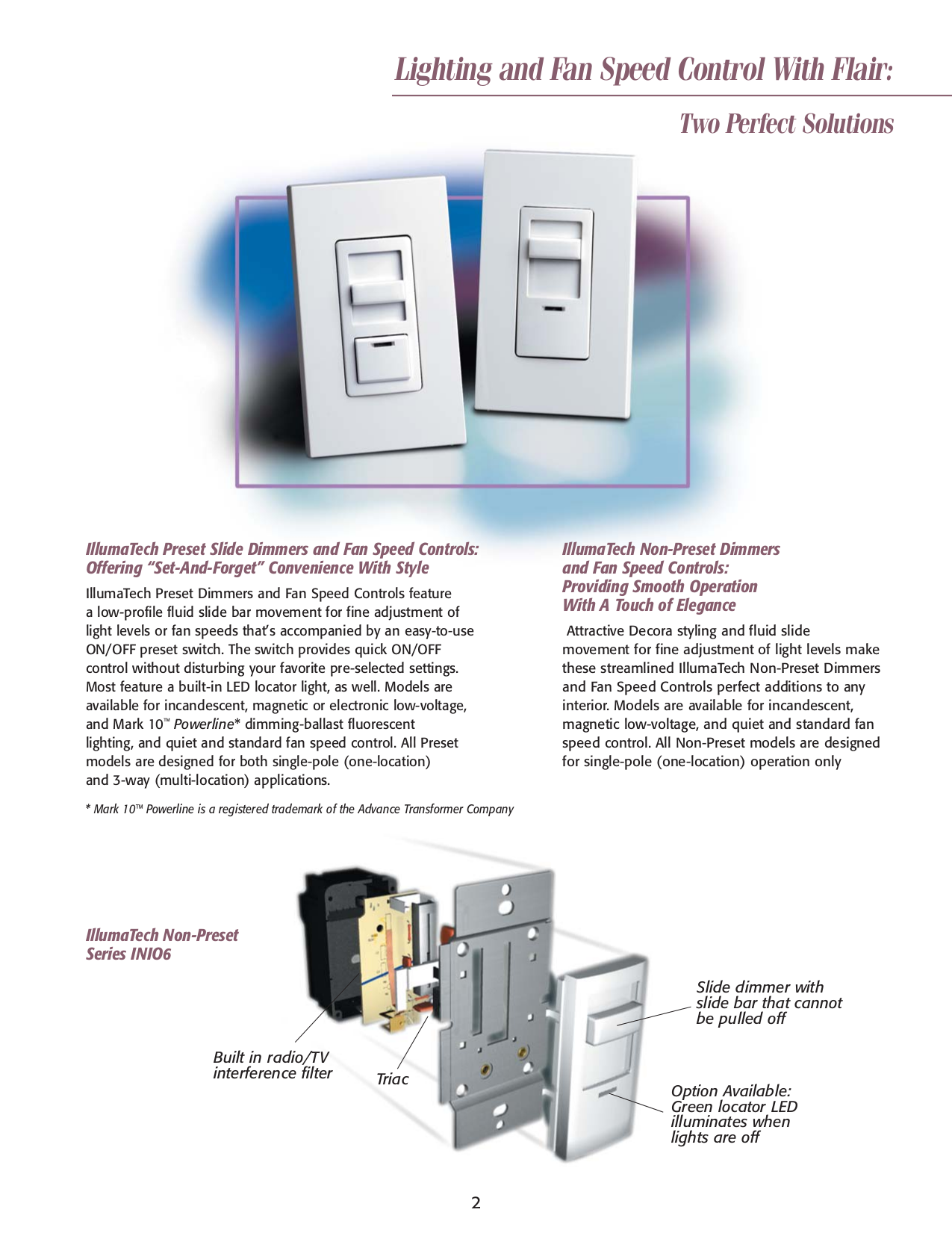 PDF manual for Leviton Other Illumatech IPX067 Dimmers